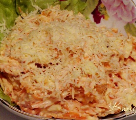 Салат морковный с сыром 