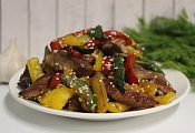 Мясо с овощами по корейски
