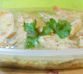 Заливное из курицы.