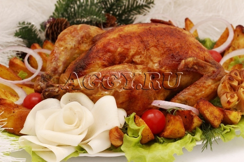 Праздничная Вкусная Курица Фото