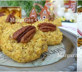Тыквенно-овсяное печенье с орешками