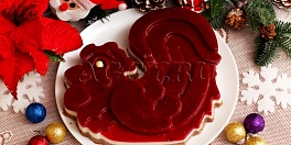 Новогодний торт "Красный петух"