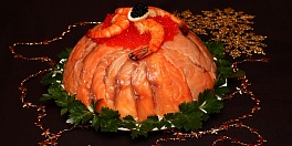 Рыбный закусочный торт "Праздничный"