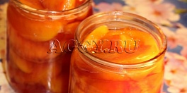 Персиковое варенье в сиропе